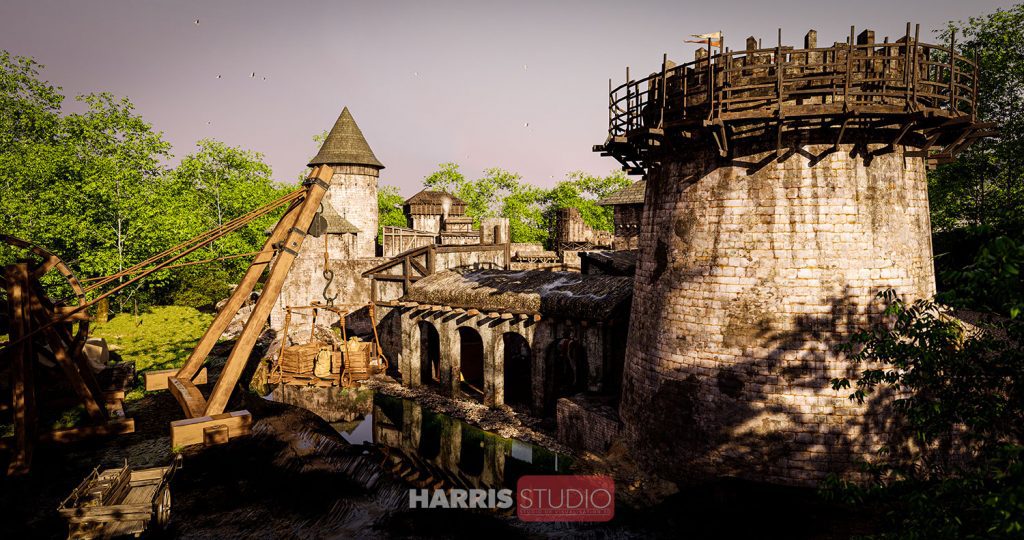 chateau reconstitution historique 3d